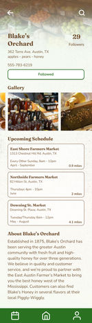 Blake's Orchard Page - Followed Hi-fi Prototype Figma UX UI Design User Experience User Interface San Francisco Bay Area