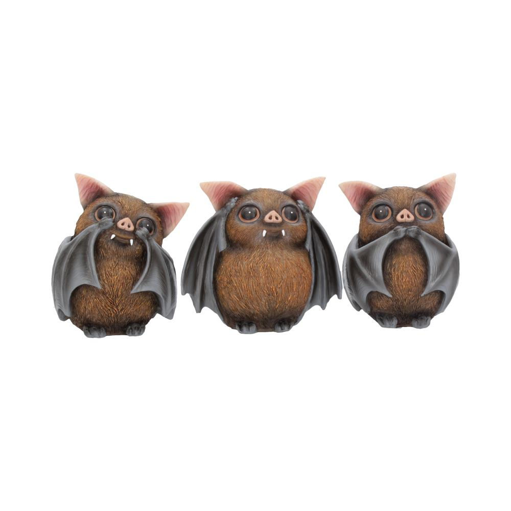 Three Wise bats 9cm