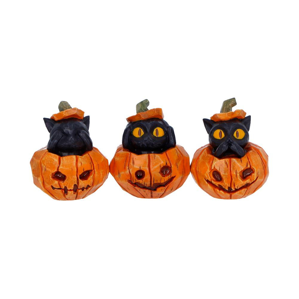 Three Wise Pumpkin Patch Figures