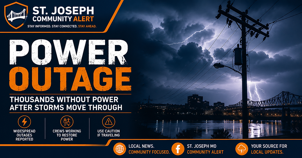 St. Joseph MO weather Power outage