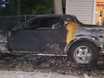 Camaro Heavily Damaged in Suspected Overnight Arson in St. Joseph