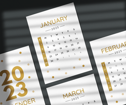 Desk Calender Design for Chic Creations by Cheny Media - Digital Marketing Agency Port Elizabeth