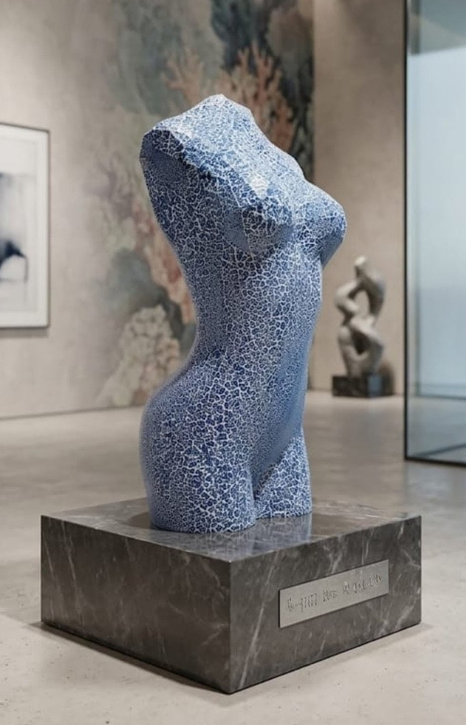 Alma sculpture sensuelle contemporaine en résine par Vallo