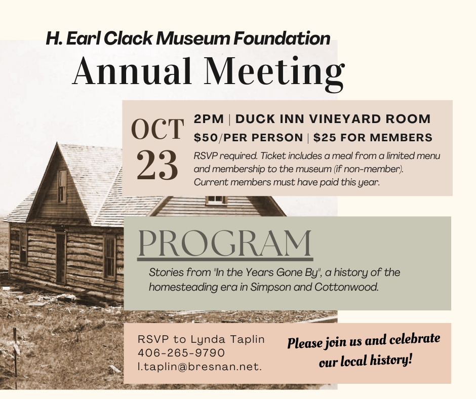 Foundation Annual Meeting October 23rd!