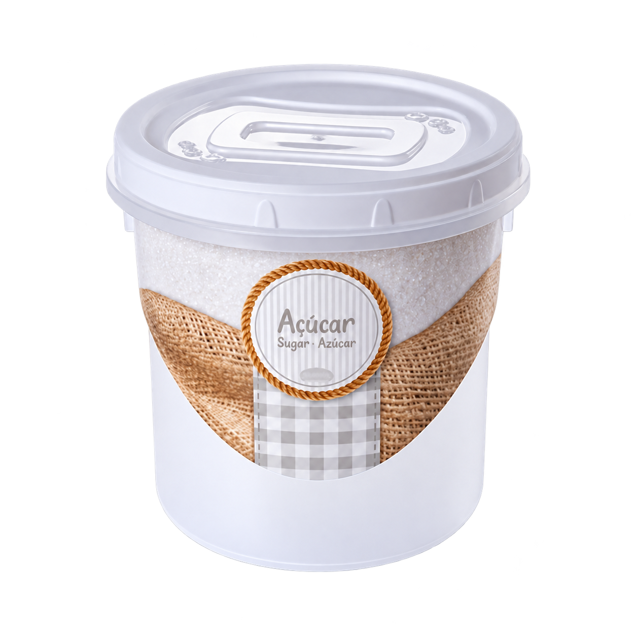 Pote rosca decorado Açúcar 1,8 L
