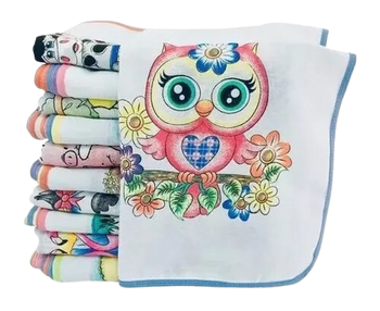 Pano com viés estampado