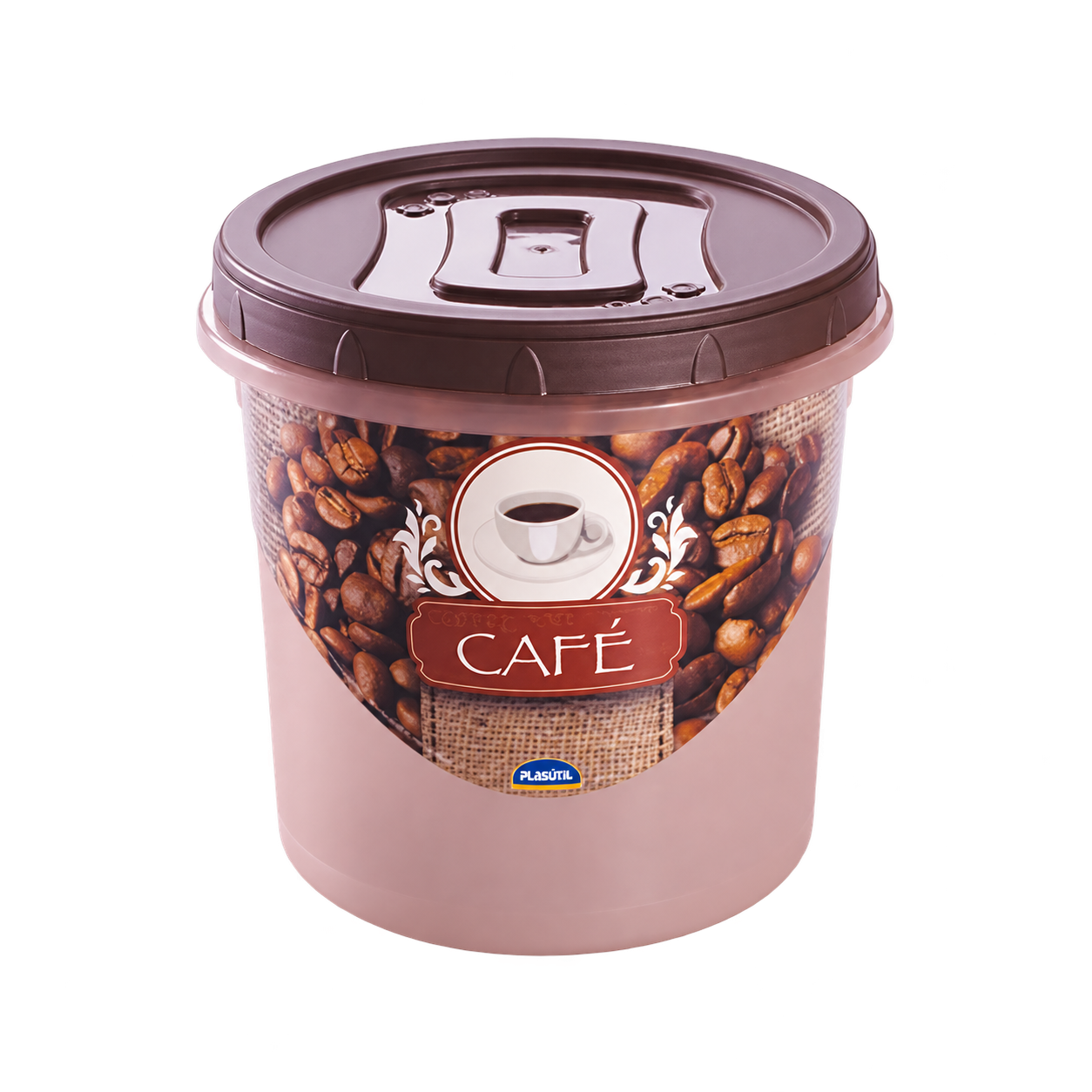 Pote rosca decorado Café 1,8 L
