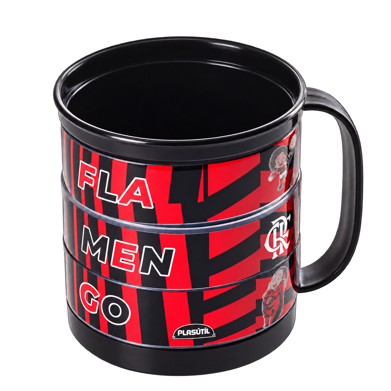 Caneca Divertida Flamengo Kids 360 ml