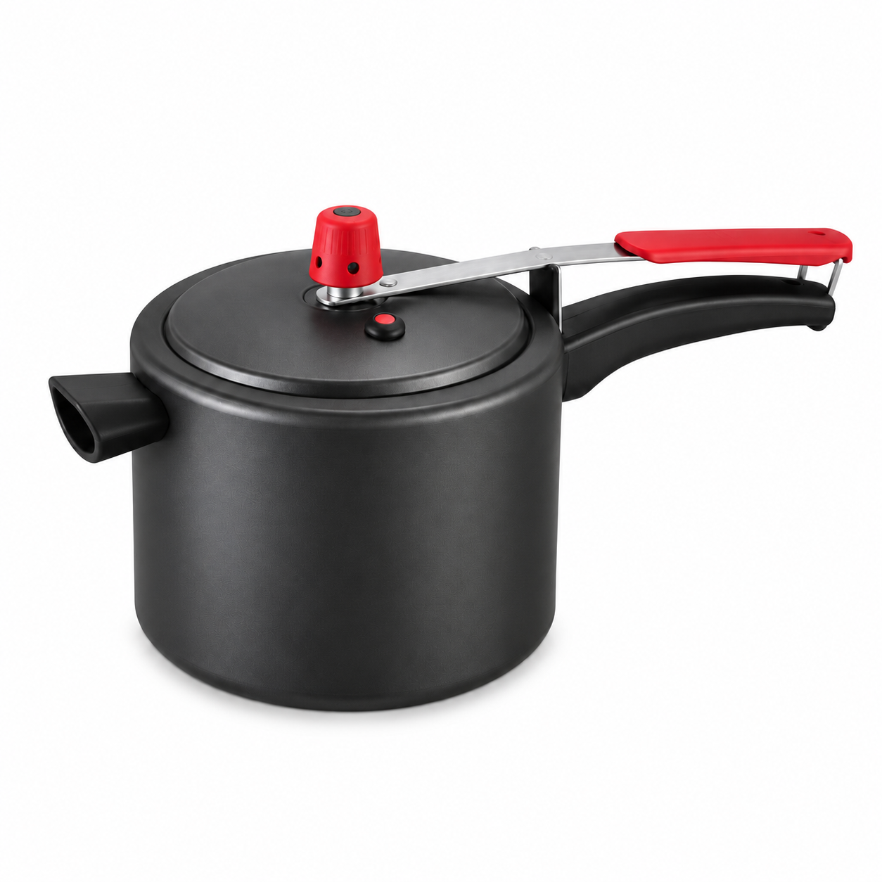 Panela de pressão antiaderente 4,5 L Preta