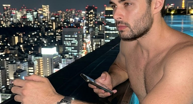 Pool side in Tokyo Prompt. For Nano Banana Pro 2.