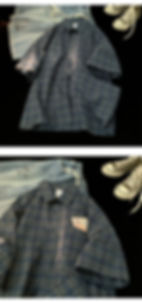 Miniatura: Verão novo masculino xadrez camisa de manga curta japonês retro na moda marca 