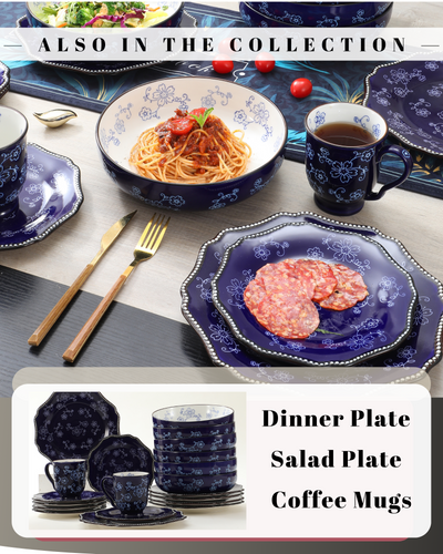 Pasta Bowls Set of 6 – Midnight Blue | Kunaboo