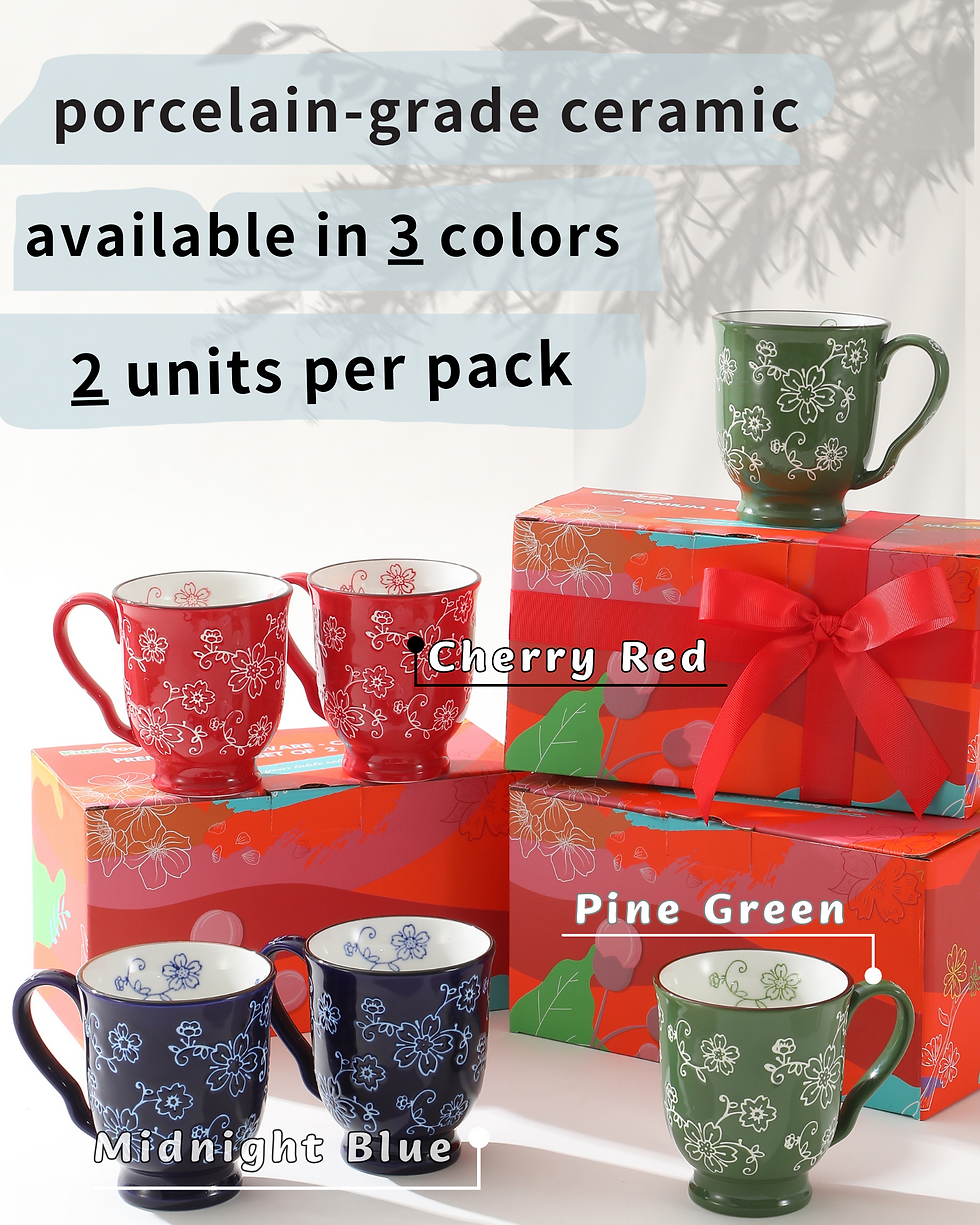 Thumbnail: Coffee Mugs Set of 2 – Midnight Blue