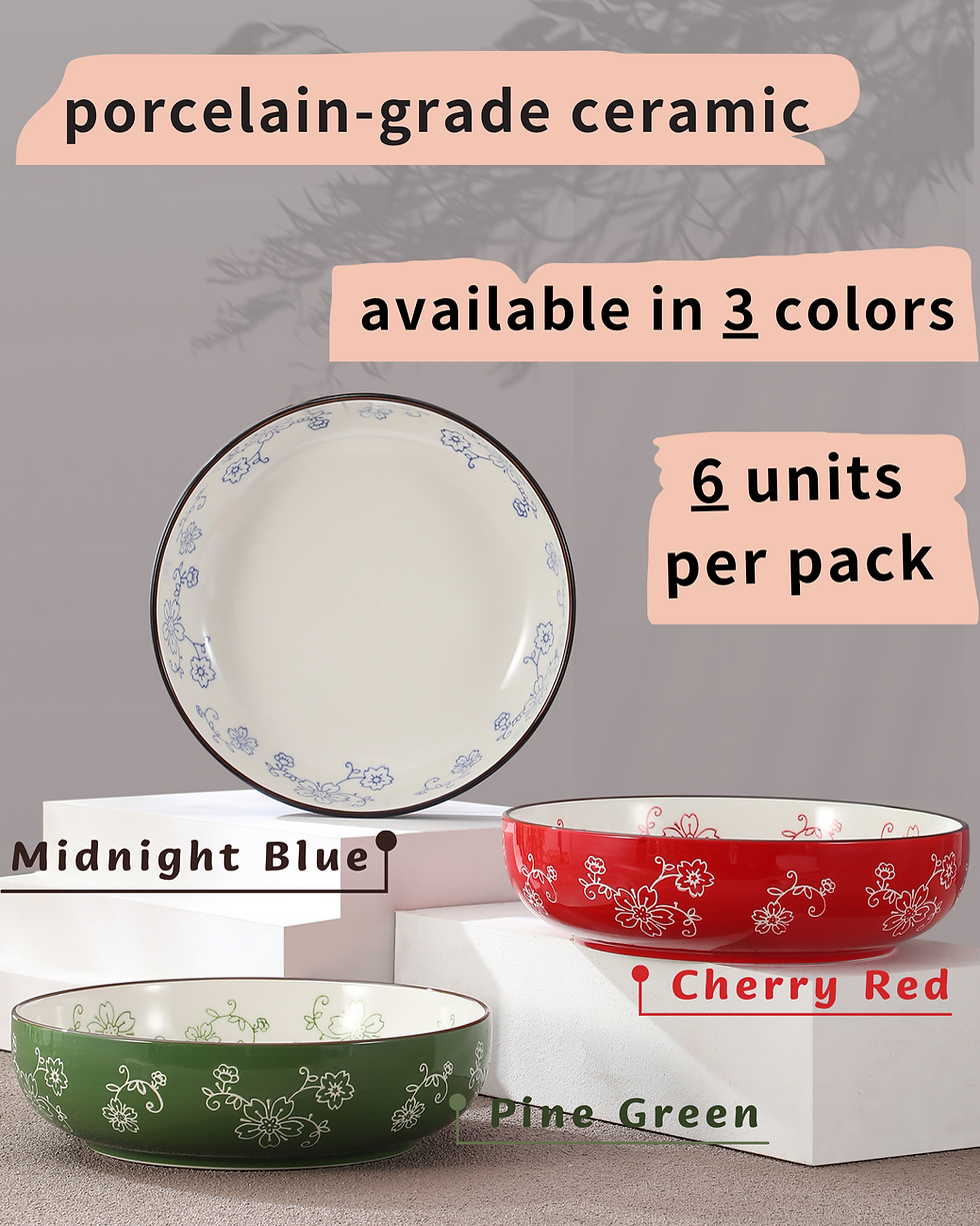 Thumbnail: Pasta Bowls Set of 6 – Pine Green