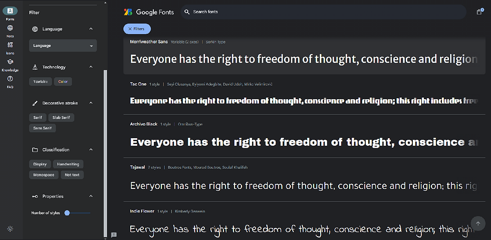 Google Fonts Angieeindesign diseñadora grafica Angiee Vanesa Padilla Mendez