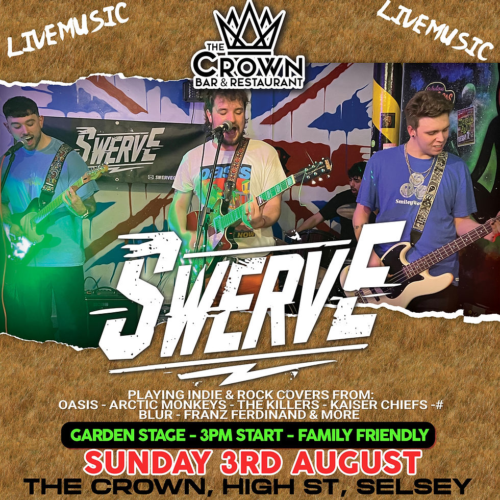 LIVE MUSIC IN THE GARDEN - SWERVE