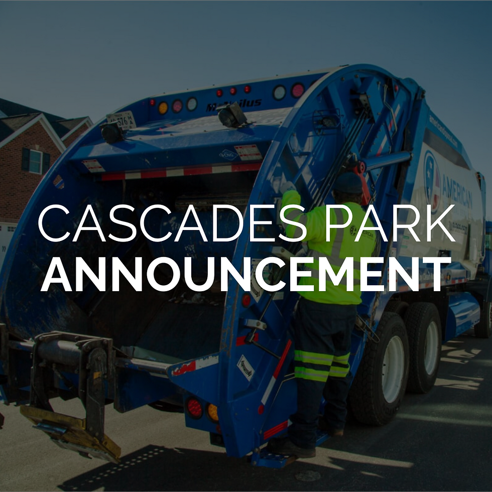 2025 Holiday Trash Announcement