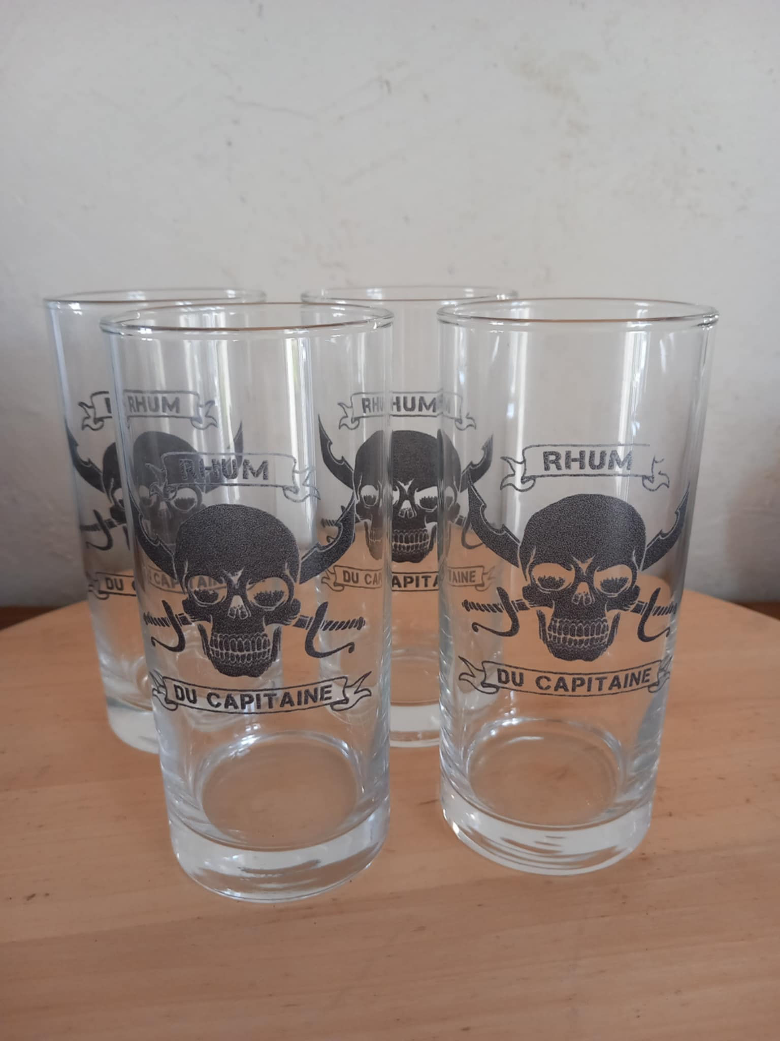 Lot de verres gravés au laser