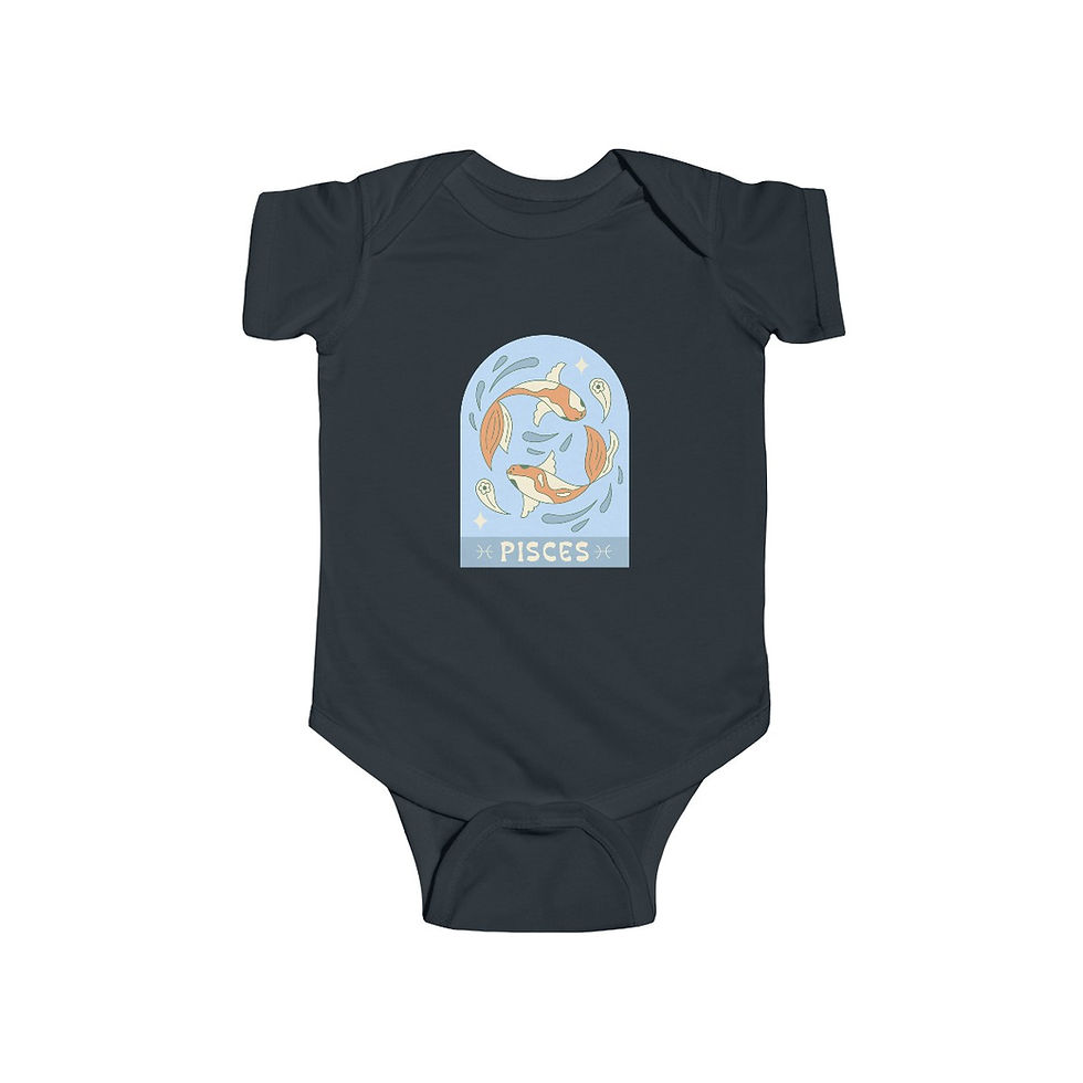 Thumbnail: Cute Baby's Bodysuit Zodiac Onsie Pisces (Feb 19-March 20)