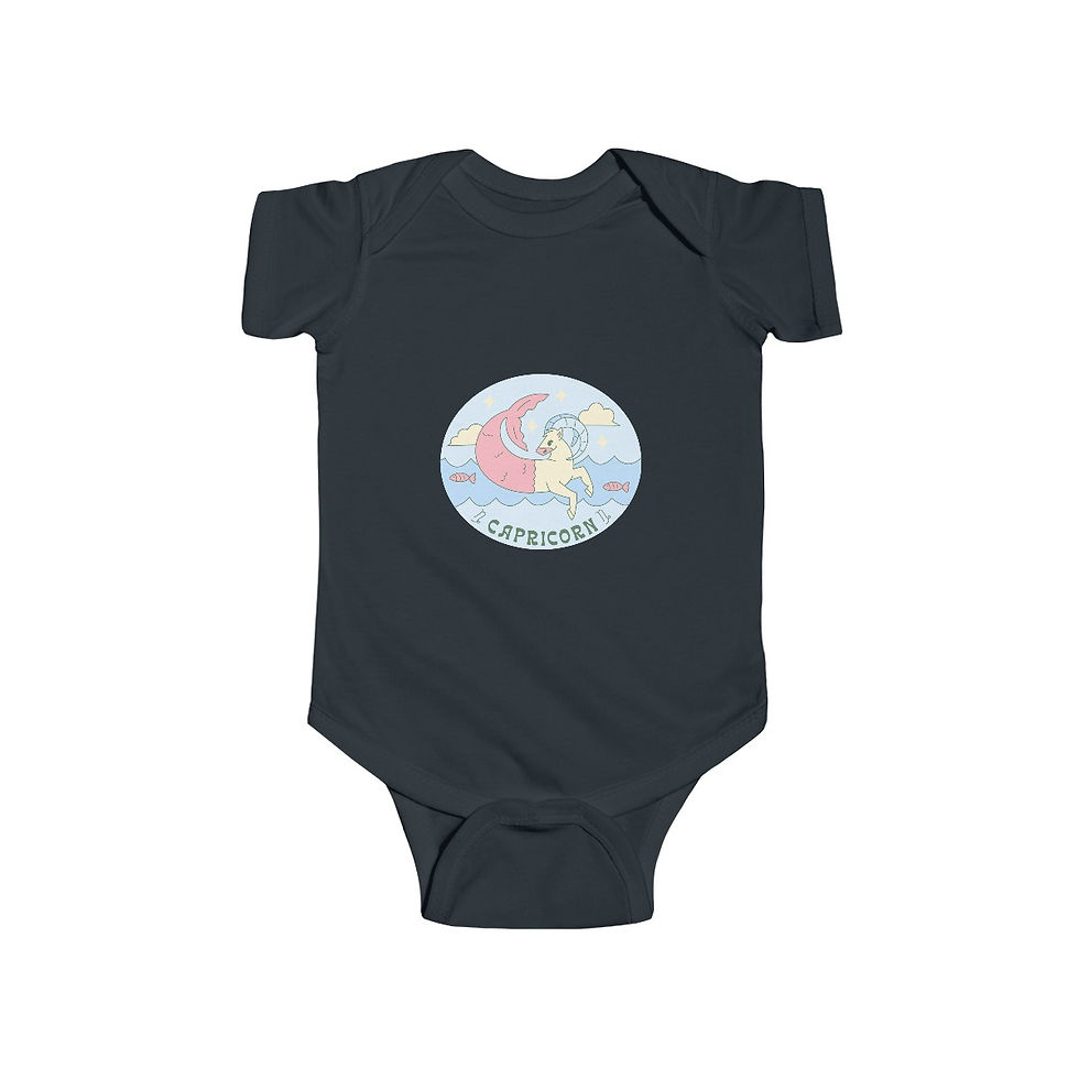 Thumbnail: Cute Baby's Zodiac Bodysuit Onsie Capricorn (Dec 22- Jan 19)