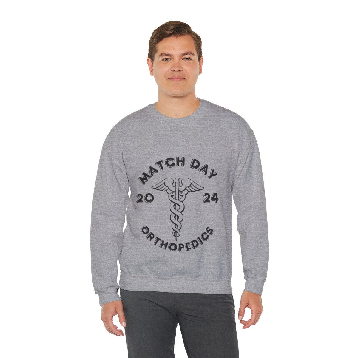 ORTHO, Match DAY, orthopedics, Match Day, Medical Student Crewneck Sweatshirt
