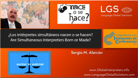 ¿Los intérpretes simultáneos nacen o se hacen?