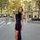 Thumbnail: The Black Sequin Drape Skirt