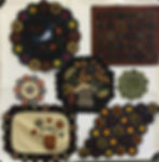 Wool Penny Quilt Rug works by member Kaye Whittington