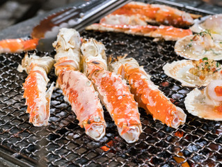 Garlic + Rosemary BBQ Crab Legs