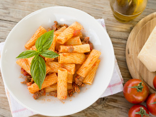 What pairs nicely with Beef Rigatoni?