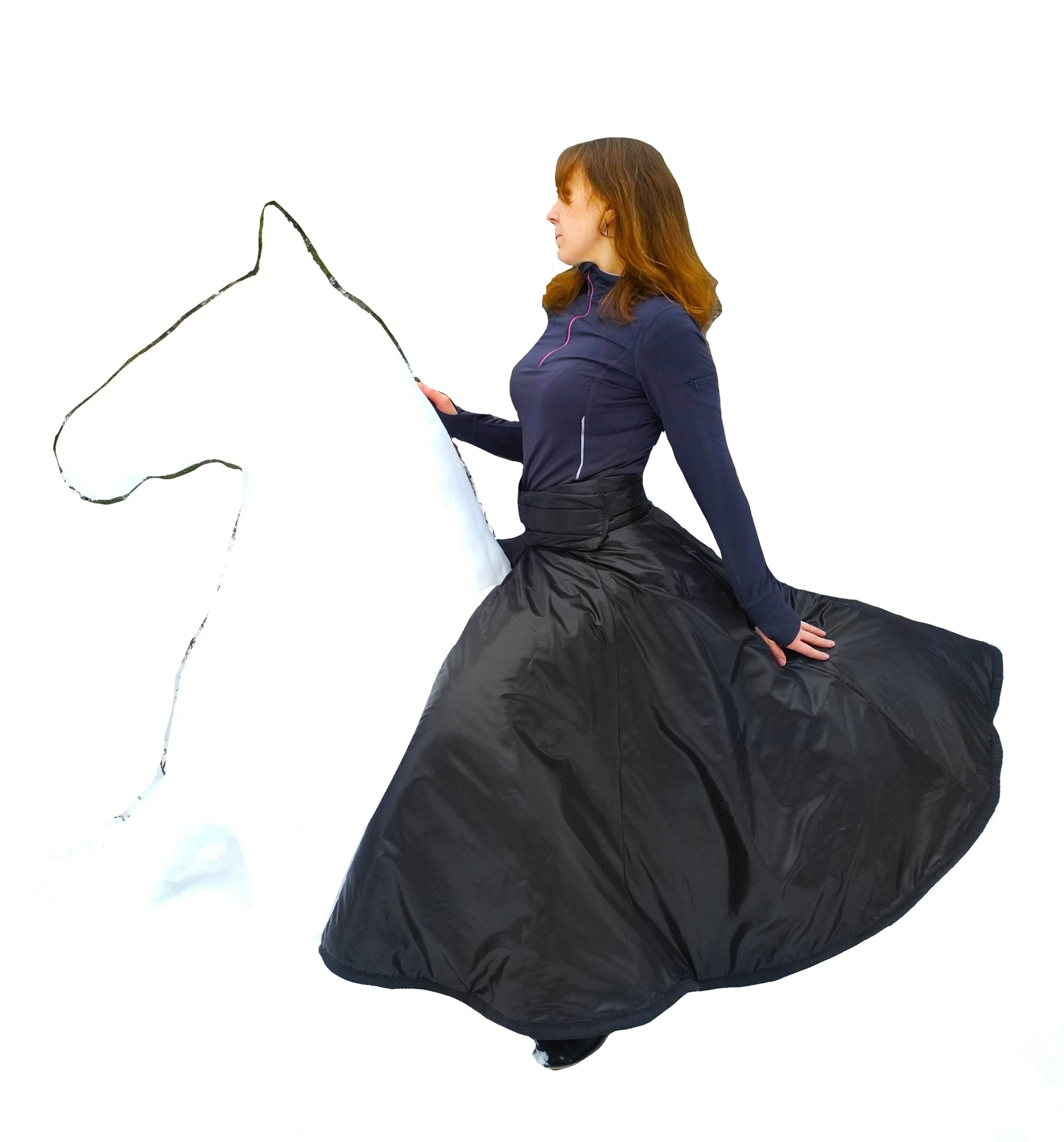 Insulated riding skirt for winter | Equestrian skirt