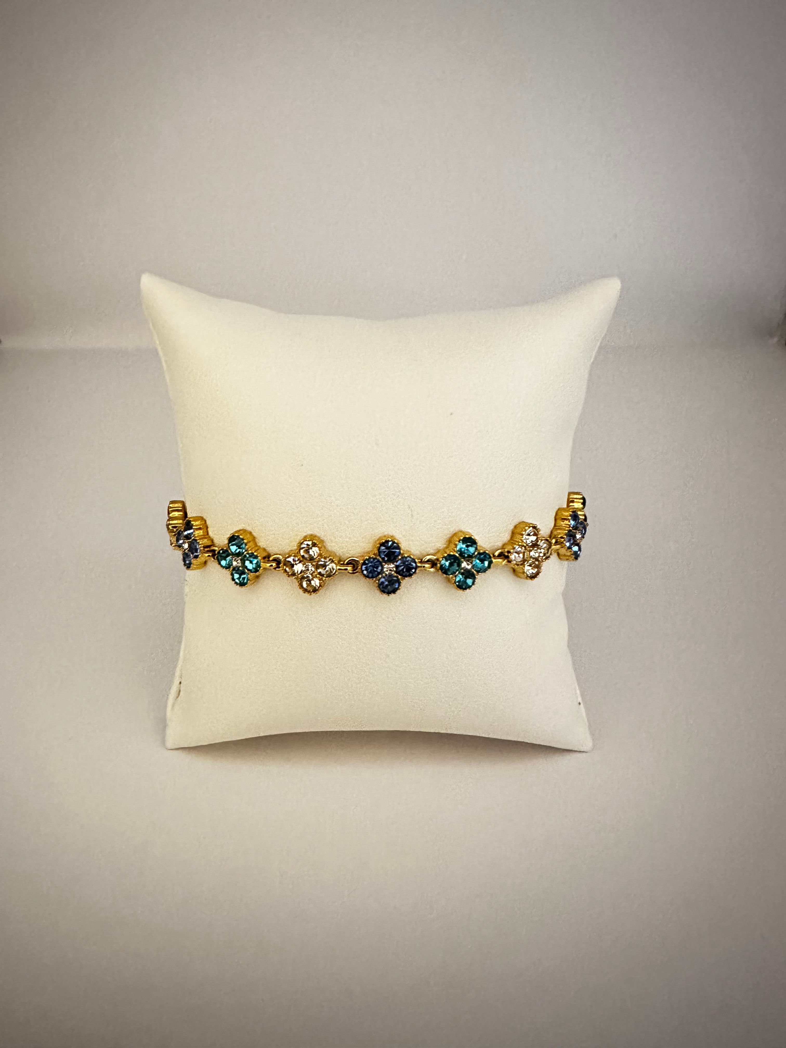 Bracelet trèfles multicolores