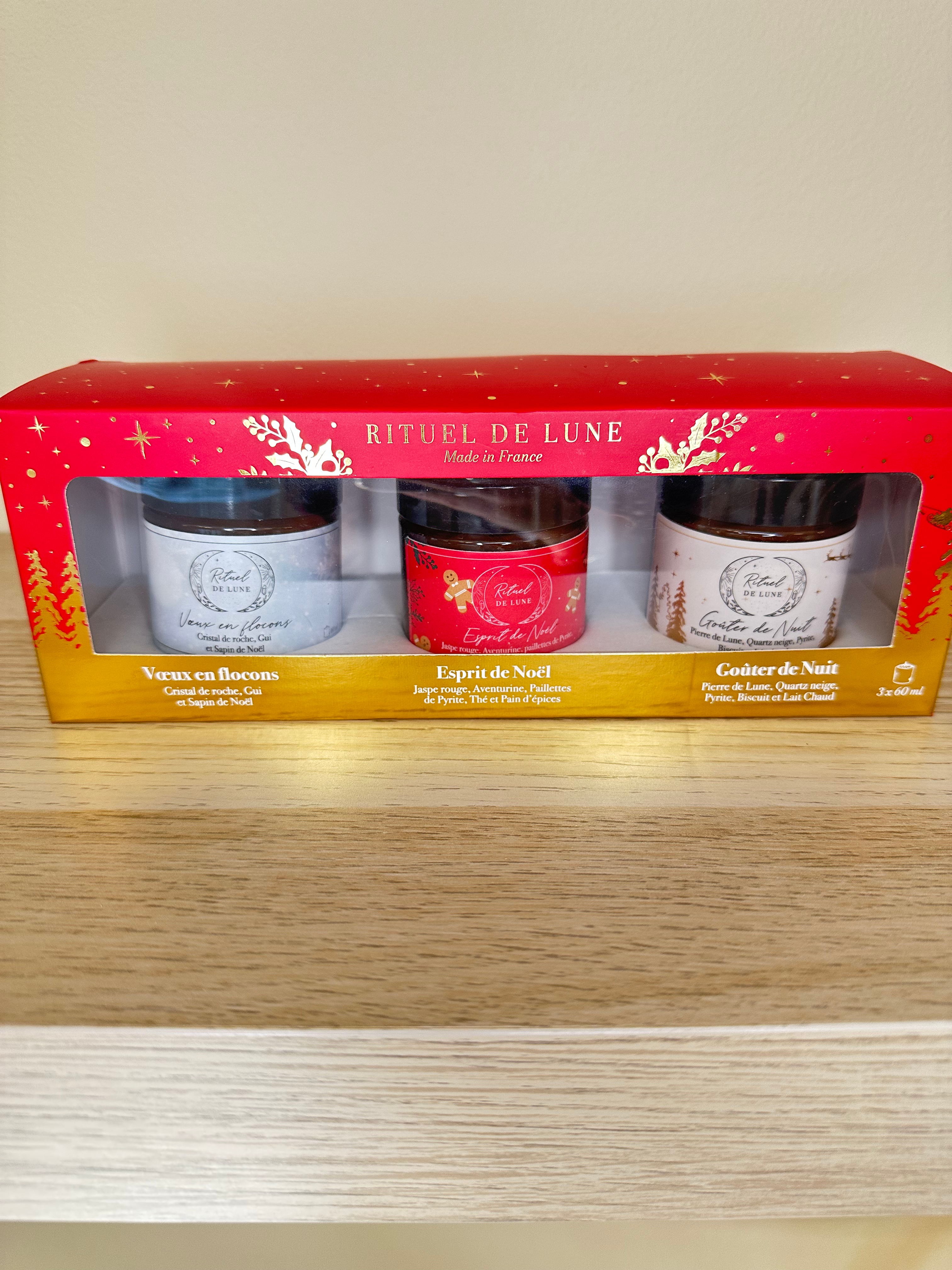 Coffret 3 bougies 