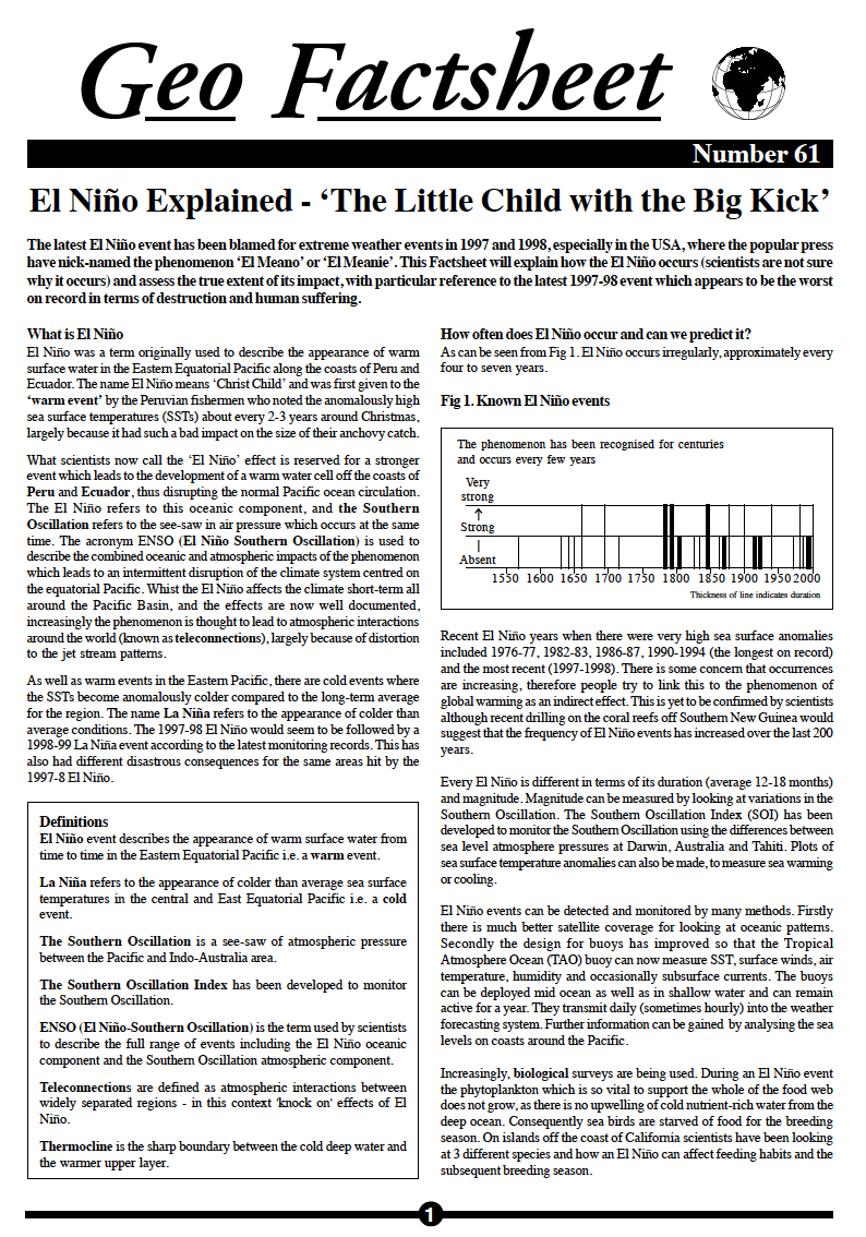 |Lesson 7: Extreme Weather events|