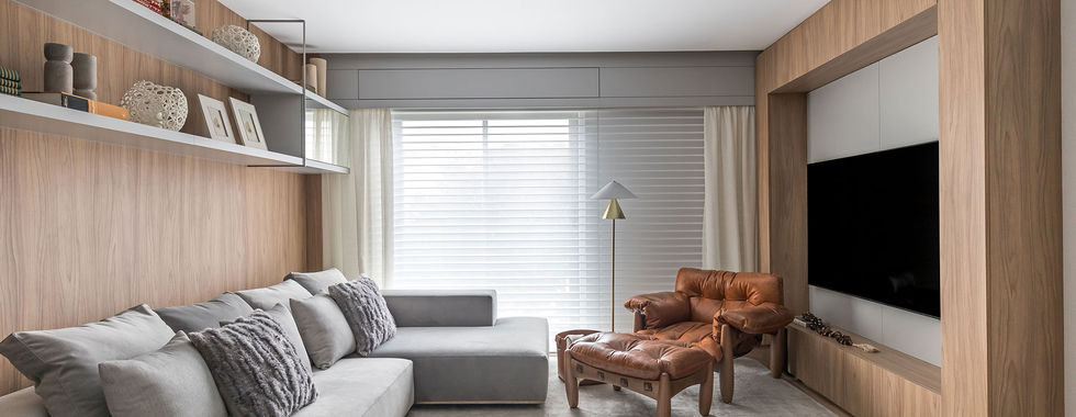 legância e afetividade marcam reforma de apartamento assinado pelo escritório Caroline Andrusko Arquitetos