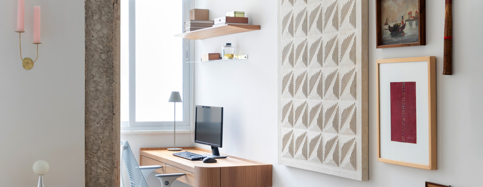 Apartamento de 40m² aposta na integração, luz natural e design minimalista