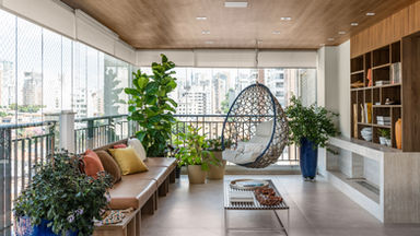 Apartamento em frente ao Bosque da Água Branca valoriza o diálogo entre natureza e sofisticação