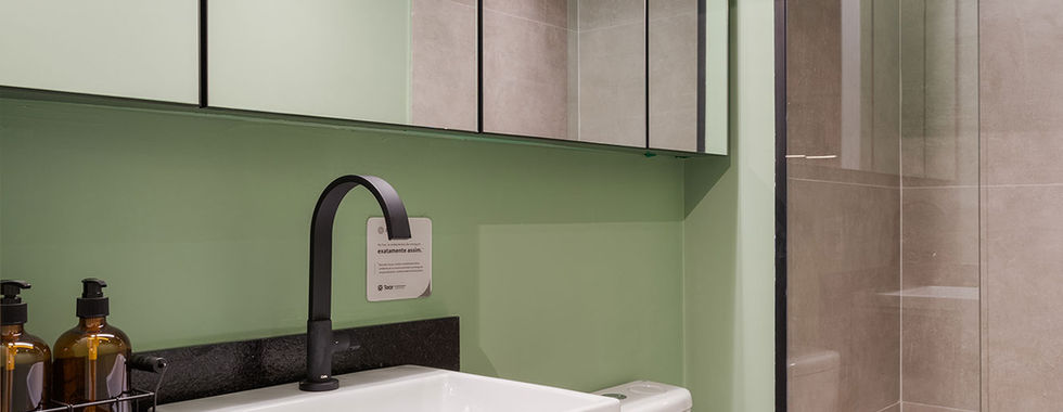 Cores setorizam ambientes neste estúdio de apenas 28 m²