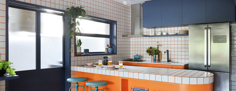 Música de Barbatuques inspira apartamento colorido de 90 m²