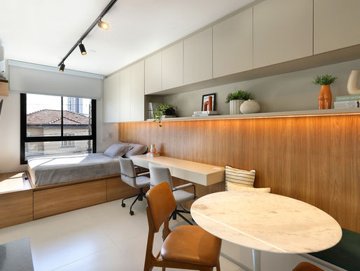 Estúdio estilo garden para estudante