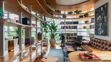 Apartamento Piauí une arte, memória e soluções contemporâneas em Higienópolis