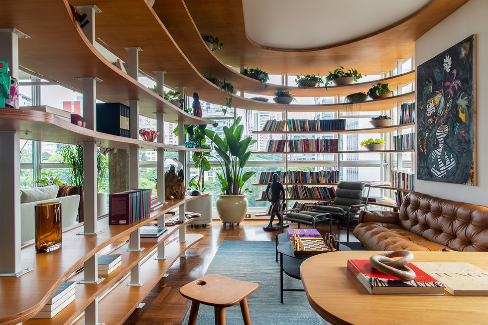 Apartamento Piauí une arte, memória e soluções contemporâneas em Higienópolis