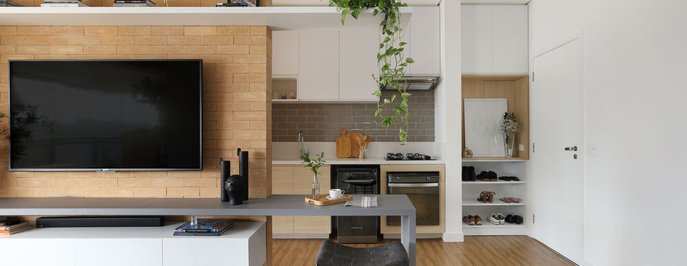 Apartamento de 70 m² une conforto, funcionalidade e design afetivo em São Paulo
