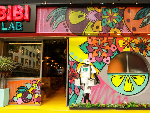 Bibi Sucos renova o visual com decoração New Wave