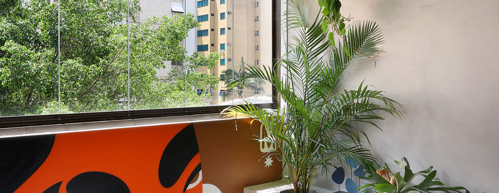 Música de Barbatuques inspira apartamento colorido de 90 m²