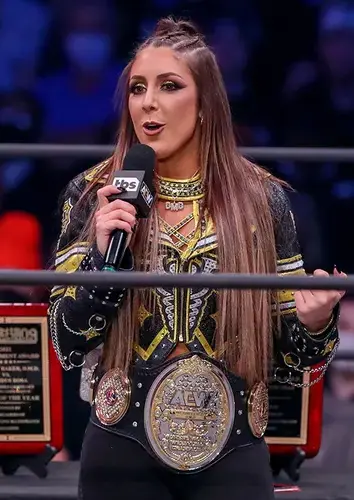 Britt Baker aew first female wrestler