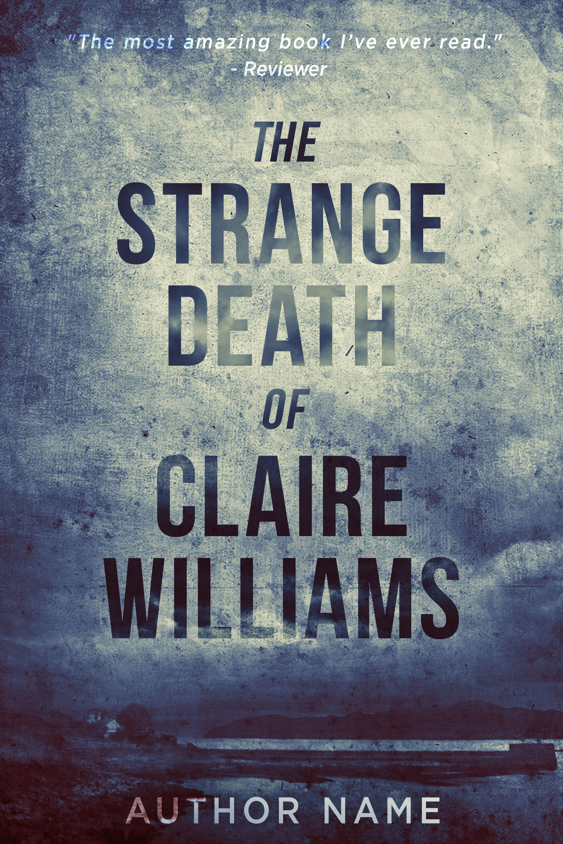 Strange Death of Claire Williams—Cover for Mystery/Thriller