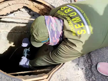 Semurb identifica origem da mancha escura que apareceu na Praia de Areia Preta