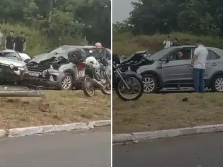 Criança morre em grave acidente com três carros em Parnamirim, RN