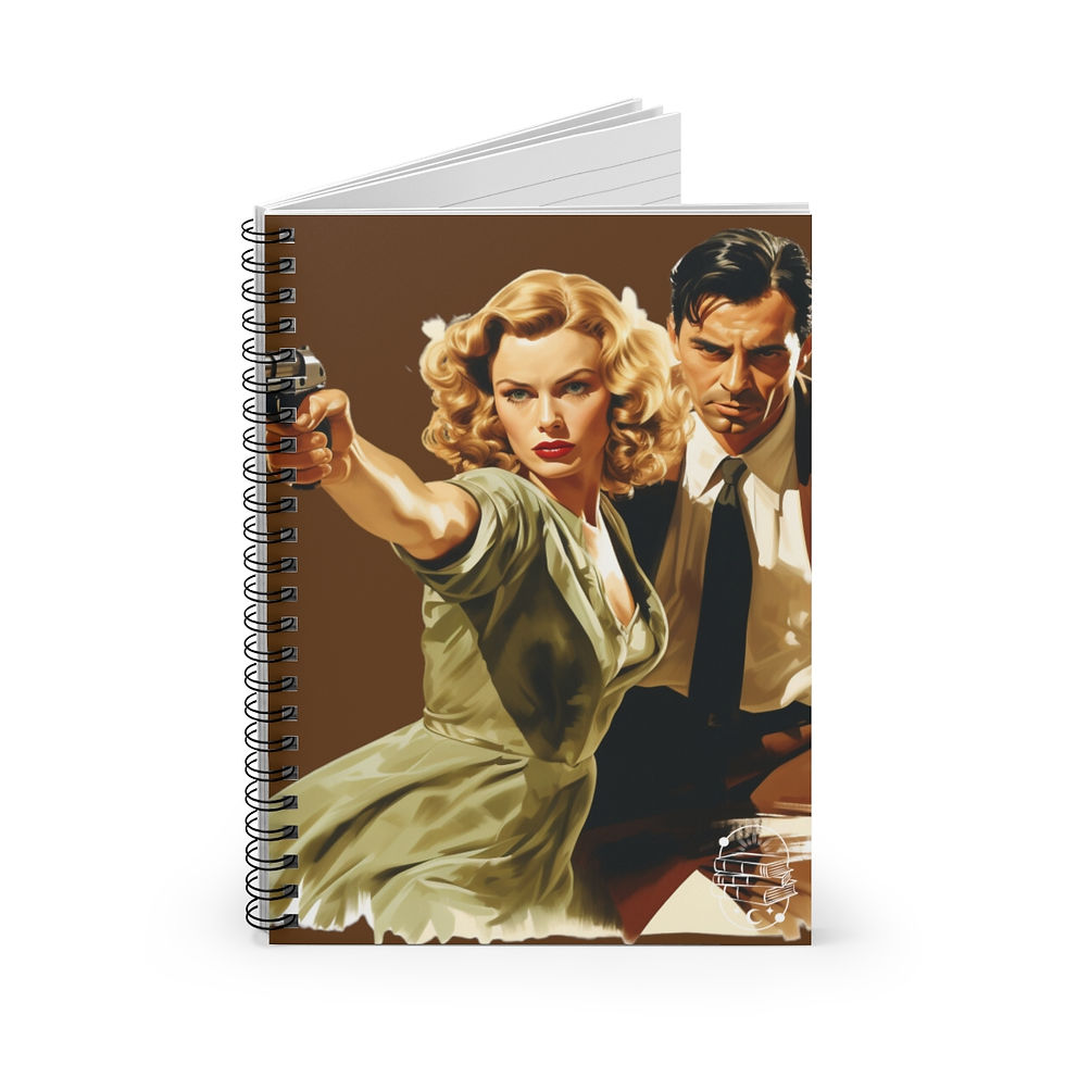 Thumbnail: Noir 3 Spiral Notebook - Ruled Line